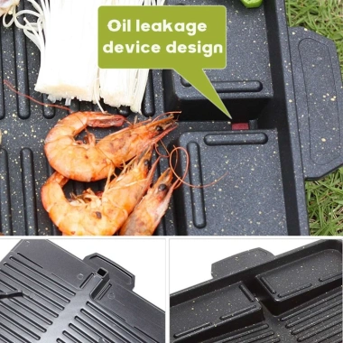 Chảo Nướng BBQ Hàn Quốc Chống Dính Nhỏ Gọn – Tiện Dụng Cho Tiệc Tùng và Dã Ngoại, Giá Giảm 295.900₫