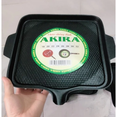 Chảo nướng vuông 30cm chống dính Vĩ Nướng Men - Phù hợp bếp gas, bếp cồn, giá chỉ 59.000₫ 8
