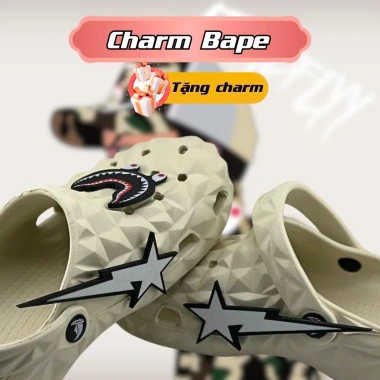 Charm Gắn Dép Bape - Bộ 2 Jibbitz Độc Đáo, Không Dép, Giá Chỉ 65.000 VND 5 Charm Gắn Dép Bape - Bộ 2 Jibbitz Độc Đáo, Không Dép, Giá Chỉ 65.000 VND 5