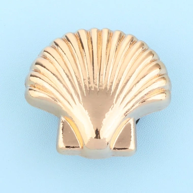 Charm kim loại Golden Shell cao cấp - Phụ kiện DIY sandal, nút pin thời trang 55k 3