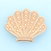 Charm kim loại Golden Shell cao cấp - Phụ kiện DIY sandal, nút pin thời trang 55k 6