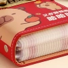 Chất kết dính tiền tiết kiệm TAXON Capybara, khóa, Da PU tháo rời, 100 tờ Sổ tay ngân sách 5