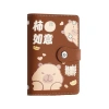 Chất kết dính tiền tiết kiệm TAXON Capybara, khóa, Da PU tháo rời, 100 tờ Sổ tay ngân sách 10