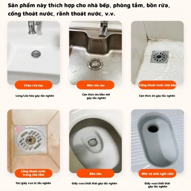 Chất tẩy rửa ống dẫn nước sạch bám bẩn, thích hợp cho ống thoát bếp và phòng tắm - 46.000 VND 6