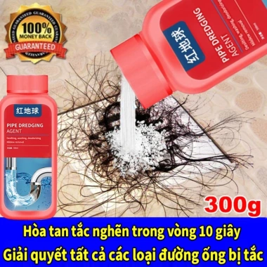 Chất Thông Cống Siêu Tốc 300ml - Bồn Cầu, Rửa Bát, Khử Mùi Đường Ống - Giá 119k