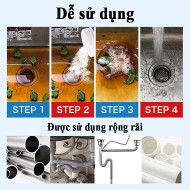 Chất Thông Cống Siêu Tốc 300ml - Bồn Cầu, Rửa Bát, Khử Mùi Đường Ống - Giá 119k