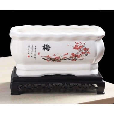 Chậu Bonsai Chữ Nhật Đẹp - Phù Hợp Cảnh Hoa Đào, Giá Giảm 115.000₫ Chậu Bonsai Chữ Nhật Đẹp - Phù Hợp Cảnh Hoa Đào, Giá Giảm 115.000₫