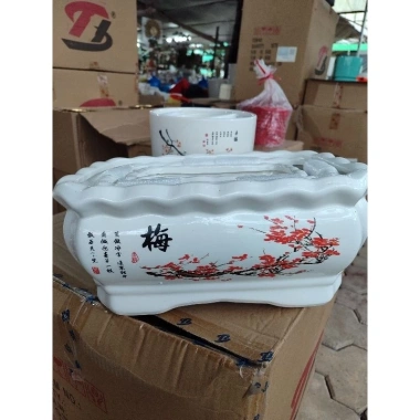 Chậu Bonsai Chữ Nhật Đẹp - Phù Hợp Cảnh Hoa Đào, Giá Giảm 115.000₫