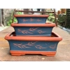 Chậu Bonsai chữ nhật màu vàng tàu 3 size - Giá ưu đãi 380.000đ, chất lượng cao 3