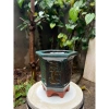 Chậu Cây Cảnh Gốm Bát Tráng Men Hỏa Xanh Ngọc S – Bonsai Mini, Sen Đá, Phong Thủy 100k 3