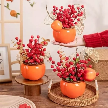 Chậu Cây Đào Đông Minisize Tài Lộc Trang Trí Phòng - Ưu Đãi 45.000₫ Tết 2.026 6