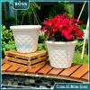 Chậu cây hoạ tiết La Mã giả mây đan - Trang trí nhà, phòng làm việc, giá 29.000 2