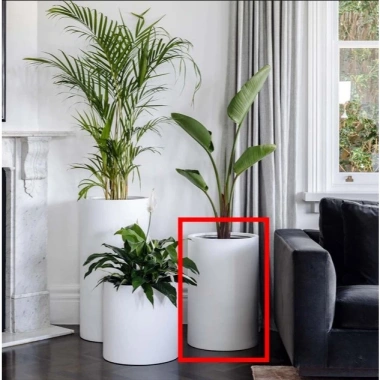 Chậu cây ngoài trời 30x45cm composite siêu nhẹ DTFS022 - Giá ưu đãi 398k, giao hàng toàn quốc