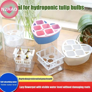 Chậu Cây Tự Tưới N2HAO 1 Nhựa Hai Lớp Trong Suốt - Hấp Thụ Nước, Giá 60.610₫ 2