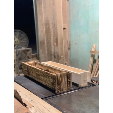 Chậu gỗ cổ điển 70x15x15cm - Gỗ tự nhiên, thiết kế sang trọng, giảm giá 250.000đ 4