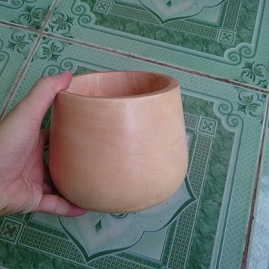 Chậu Gỗ Hình Bầu - Thiết Kế Độc Đáo, Gỗ Tự Nhiên, Thân Thiện Môi Trường, 98.000₫