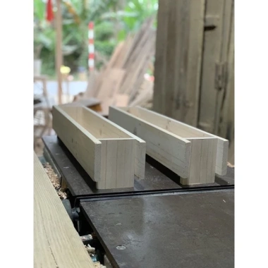 Chậu gỗ trồng cây hình chữ nhật 70x12x12 cm - Siêu rẻ 150.000 VNĐ, đẹp bền