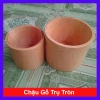 Chậu Gỗ Trồng Cây Trụ Tròn - Độc Đáo, Tự Nhiên, Thân Thiện Môi Trường, Giá 79.000 VND
