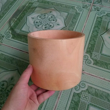 Chậu Gỗ Trồng Cây Trụ Tròn - Độc Đáo, Tự Nhiên, Thân Thiện Môi Trường, Giá 79.000 VND 2