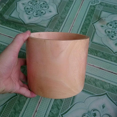 Chậu Gỗ Trồng Cây Trụ Tròn - Độc Đáo, Tự Nhiên, Thân Thiện Môi Trường, Giá 79.000 VND 3