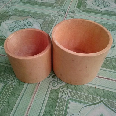 Chậu Gỗ Trồng Cây Trụ Tròn - Độc Đáo, Tự Nhiên, Thân Thiện Môi Trường, Giá 79.000 VND 6
