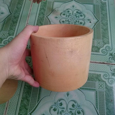 Chậu Gỗ Trồng Cây Trụ Tròn - Độc Đáo, Tự Nhiên, Thân Thiện Môi Trường, Giá 79.000 VND 9