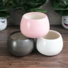Chậu gốm hạt dẻ tròn trơn 9x10cm - Trồng hoa, cây cảnh, giá ưu đãi 48.000đ