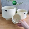 Chậu gốm hiện đại dạng lẻ phong, trồng cây cầm hoa, decor nhà cửa xinh xắn Living Decor 8