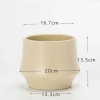 Chậu gốm hiện đại dạng lẻ phong, trồng cây cầm hoa, decor nhà cửa xinh xắn Living Decor 9