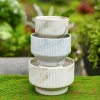 Chậu gốm sứ dáng ly kẻ sọc - Trồng cây cảnh, hoa lan, để bàn, ban công, phong cách hiện đại - Giá chỉ 92.000₫ 2