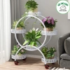 Chậu hoa cây cảnh 6 tầng khung sắt chắc chắn, kệ decor bánh xe KH8.991 giá 280.000₫