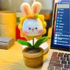 Chậu Hoa Len Mini Để Bàn - Quà Tặng Handmade Sinh Nhật 8/3 20/10 Giá 65k 7
