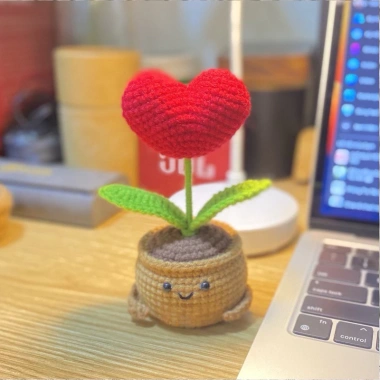Chậu Hoa Len Mini Để Bàn - Quà Tặng Handmade Sinh Nhật 8/3 20/10 Giá 65k 9 Chậu Hoa Len Mini Để Bàn - Quà Tặng Handmade Sinh Nhật 8/3 20/10 Giá 65k 9