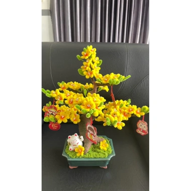 Chậu hoa mai kẽm Nhung để bàn - Thiết kế hiện đại, giá ưu đãi 420.000 VND, giảm 22%