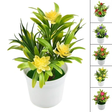 Chậu hoa Mini EHES Trang trí văn phòng và sân vườn ngoài trời, giá ưu đãi 31.208₫