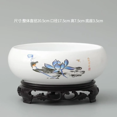 Chậu hoa thủy tiên gốm lớn cho cỏ đồng xu & sen - Giá ưu đãi 111.586₫ 7