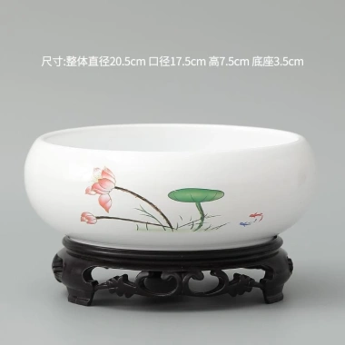 Chậu hoa thủy tiên gốm lớn cho cỏ đồng xu & sen - Giá ưu đãi 111.586₫ 8