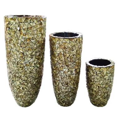 Chậu hoa trồng cây tam giác khảm vỏ sò - Xà cừ trắng, giá ưu đãi 1.7 triệu 4 Chậu hoa trồng cây tam giác khảm vỏ sò - Xà cừ trắng, giá ưu đãi 1.7 triệu 4