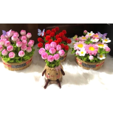Chậu hoa tulip kẽm nhung Yagarden - Quà tặng 20/11 và Valentine, kèm hộp mika, giá ưu đãi 299.000₫ 4 Chậu hoa tulip kẽm nhung Yagarden - Quà tặng 20/11 và Valentine, kèm hộp mika, giá ưu đãi 299.000₫ 4