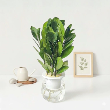 Chậu Kim Tiền Thủy Sinh 20cm Trang Trí Bàn Làm Việc, Kệ Tủ Sách, Giá 25.000 VNĐ 4