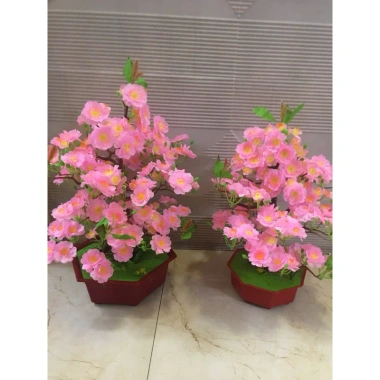Chậu mai bonsai giả cao cấp, decor bàn & phòng khách, giảm giá 20% còn 290.000₫ 7