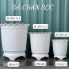 Chậu nhựa ba chân hoa sen giả sứ cao cấp – 3 kích thước, giá chỉ 45.000đ