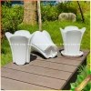 Chậu nhựa dáng cao giá sứ - Trồng cây kiểng, hoa trang trí văn phòng, giảm giá 35k 5