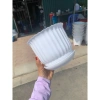 Chậu nhựa để bàn đĩa giả sứ tròn trắng 3 size – 18.000đ, trồng hoa cây cảnh 3
