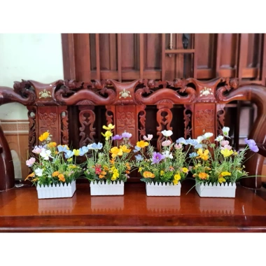 Chậu nhựa hàng rào tre trồng cây hoa giá rẻ, giảm còn 12.999₫ – Độ bền cao, nhẹ