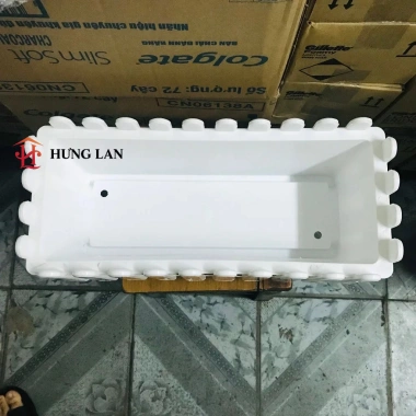 Chậu nhựa hàng rào trồng cây hoa 44x22x13cm loại 1 - Giá 49.000đ 2