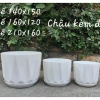 Chậu nhựa Kim Cương Mối trắng 3 size và đĩa giả sứ - Đặt bàn, cây cảnh, giá 17.900₫ 2
