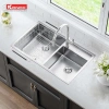 Chậu rửa bát 2 hố Konox KN8.248DO – Chống trầy, chống bám dầu, giá ưu đãi 7,650,000 VND 2