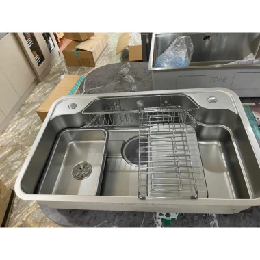 Chậu rửa bát GrandX GX7.548JP Inox SUS 304 Cao Cấp - Bền Đẹp, Dễ Vệ Sinh, Giá ưu đãi 6,103,084 VND 3