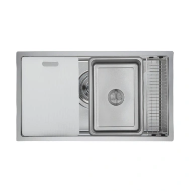 Chậu rửa bát GrandX GX7.845V VOLCANO Inox cao cấp, lắp âm - Giá 9,580,000 VNĐ
